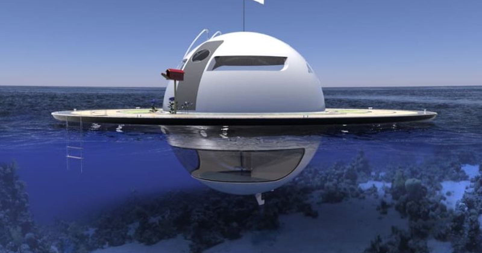 Plavajoča hiša v obliki NLP-ja