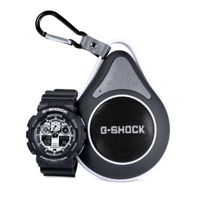 G-Shock GA100BW-1ABT duo ročne ure in Bluetooth prenosnega zvočnika