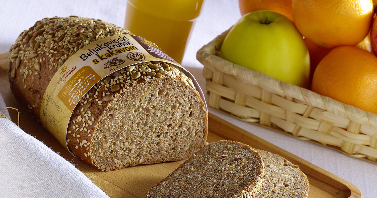 Beljakovinski kruhek s kakavom