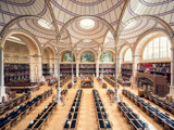Nacionalna knjižnica Salle Labrouste v Parizu, odprta od leta 1868.