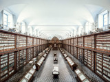 Knjižnica Casanatense v Rimu v Italiji, odprta že od davnega leta 1701.