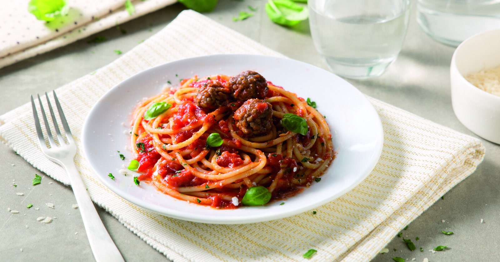 Špageti Barilla z mesnimi kroglicami