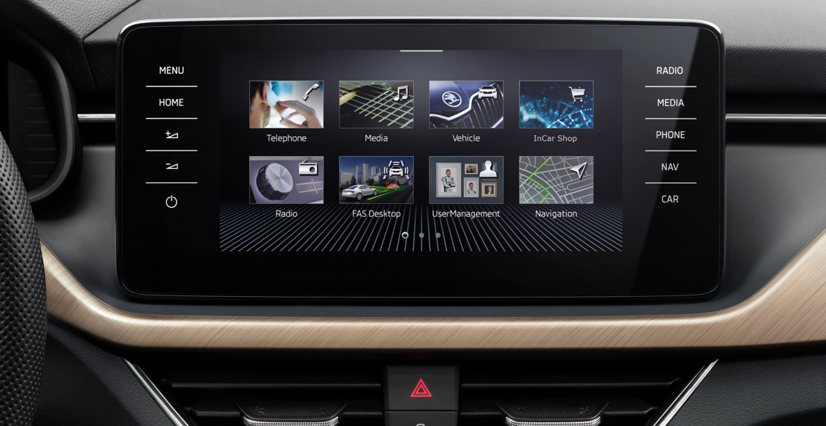 Škoda Scala: prve fotografije notranjosti