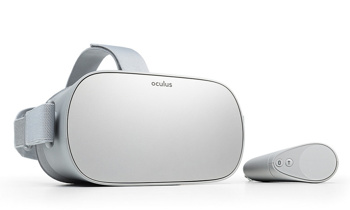 Oculus Go je prenosni samostojni VR prikazovalnik, na voljo v dveh različicah z 32 GB in 64 GB pomnilnika. Cena? Okoli 200 dolarjev.