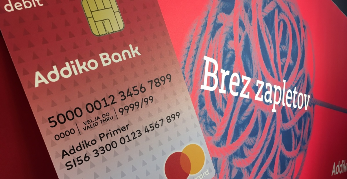 Prva dišeča debetna kartica Mastercard v Sloveniji