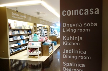 Coincasa v ljubljanski Nami.