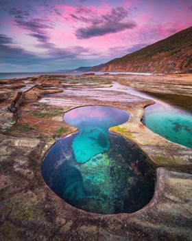 Foto: Pinterest. Figure 8 Pools, Royal National Park, Avstralija