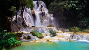 Foto: Youtube. Kuang Si Falls, Laos