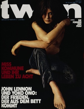Uschi Obermaier na naslovnici revije TWEN iz leta 1969. Foto: MKG Hamburg.