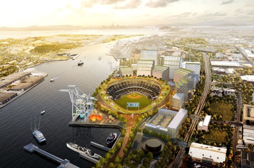 Howard Terminal. Foto: Bjarke Ingles Group 1572447977308