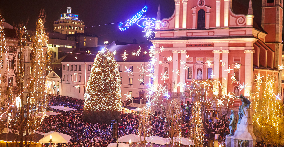 Prižig prazničnih lučk v Ljubljani 2019