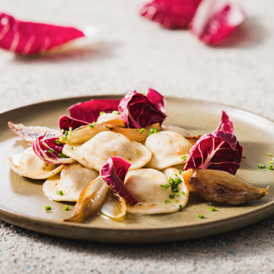 Ajdovi ravioli z radičem