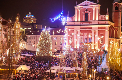 Prižig prazničnih lučk v Ljubljani 2019