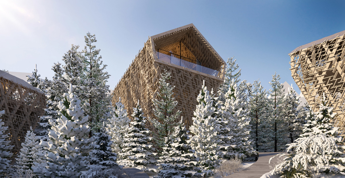 luksuzne hišice na drevesih