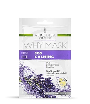 Why maska umirja znake vzdraženosti, zabuhlosti, rdečice, aken, prekomernega luščenja in deluje antibakterijsko. Foto: afroditacosmetic.com