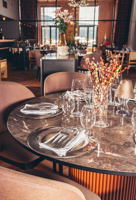 Skrbno izbrani detajli so rdeča nit restavracije Capra.