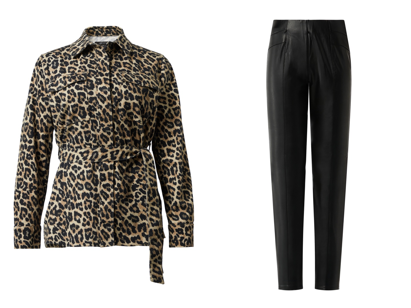 Modna jesen Comma v vzorcu leoparda